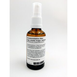 50ml Sprhflasche Handdesinfektion (nachfllbar) alkoholisch, viruzid, bakterizid