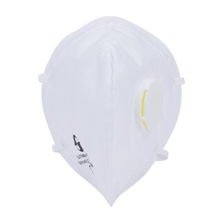 FFP2 folding mask with valve from EU-certified production (DIN EN149:2001 + A1:2009)