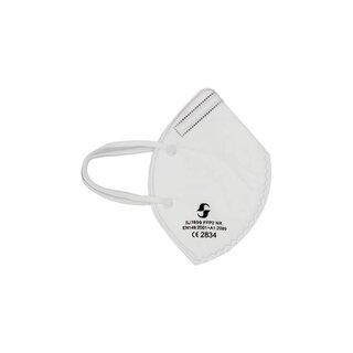 120 pieces FFP2 folding mask with ear loops without valve (CE 2834 - EU standard DIN EN149:2001 + A1:2009)